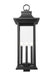 Outdoor Post Mount Fixture Z-Lite 5017PHXLS-BK Black Tiberius 6 Light Outdoor Post Mount Fixture Z-Lite