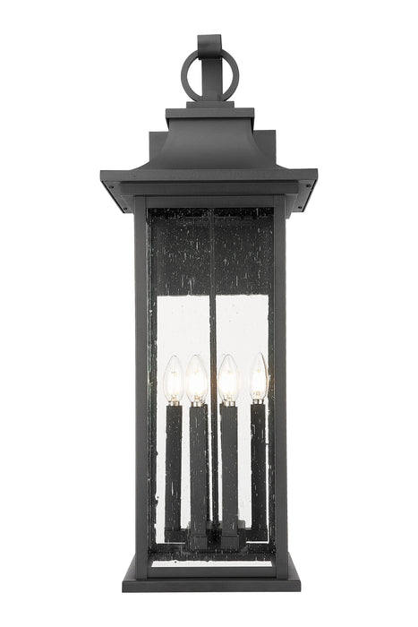 Outdoor Wall Light Z-Lite 5017XL-BK Black Tiberius 6 Light Outdoor Wall Light Z-Lite