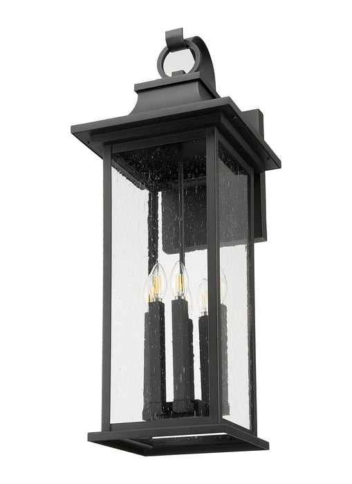 Outdoor Wall Light Z-Lite 5017XL-BK Black Tiberius 6 Light Outdoor Wall Light Z-Lite