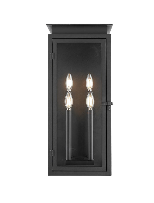 Outdoor Wall Light Z-Lite 5018B-BK Black Nova 4 Light Outdoor Wall Light Z-Lite