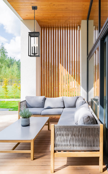 Outdoor Chain Mount Ceiling Fixture Z-Lite 5018CHB-BK Black Nova 4 Light Outdoor Chain Mount Ceiling Fixture Z-Lite