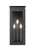 Outdoor Wall Light Z-Lite 5018M-BK Black Nova 3 Light Outdoor Wall Light Z-Lite