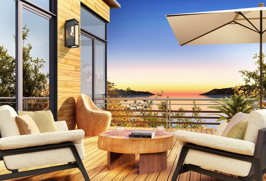 Outdoor Wall Light Z-Lite 5018M-BK Black Nova 3 Light Outdoor Wall Light Z-Lite