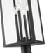 Outdoor Post Mounted Fixture Z-Lite 5018PHBR-5010P-BK Black Nova 4 Light Outdoor Post Mounted Fixture Z-Lite