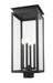 Outdoor Post Mount Fixture Z-Lite 5018PHBS-BK Black Nova 4 Light Outdoor Post Mount Fixture Z-Lite