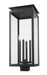 Outdoor Post Mount Fixture Z-Lite 5018PHBS-BK Black Nova 4 Light Outdoor Post Mount Fixture Z-Lite