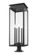 Outdoor Pier Mounted Fixture Z-Lite 5018PHXLR-533PM-BK Black Nova 5 Light Outdoor Pier Mounted Fixture Z-Lite