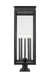Outdoor Pier Mounted Fixture Z-Lite 5018PHXLR-533PM-BK Black Nova 5 Light Outdoor Pier Mounted Fixture Z-Lite