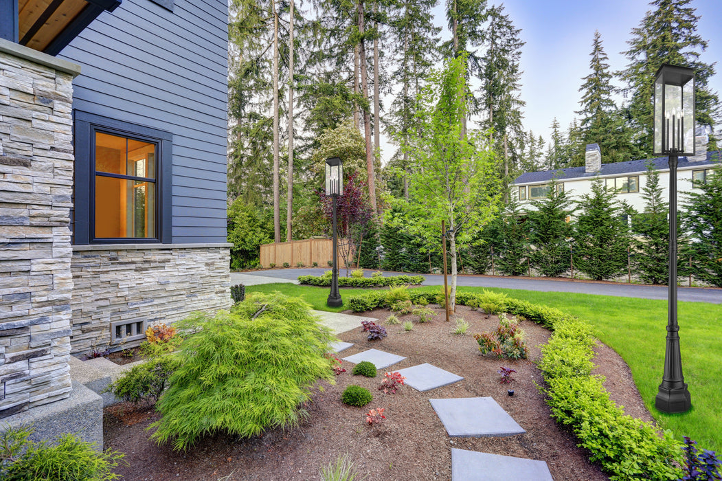 Outdoor Post Mounted Fixture Z-Lite 5018PHXLR-564P-BK Black Nova 5 Light Outdoor Post Mounted Fixture Z-Lite