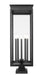 Outdoor Pier Mounted Fixture Z-Lite 5018PHXLS-SQPM-BK Black Nova 5 Light Outdoor Pier Mounted Fixture Z-Lite