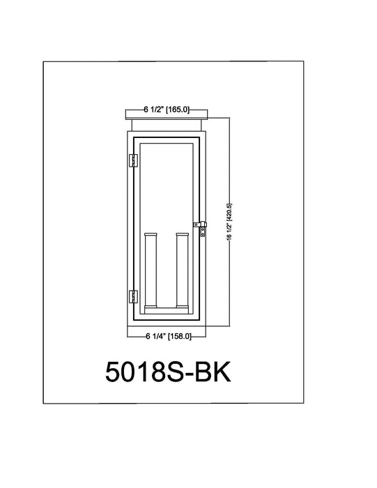 Outdoor Wall Light Z-Lite 5018S-BK Black Nova 2 Light Outdoor Wall Light Z-Lite