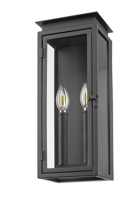 Outdoor Wall Light Z-Lite 5018S-BK Black Nova 2 Light Outdoor Wall Light Z-Lite