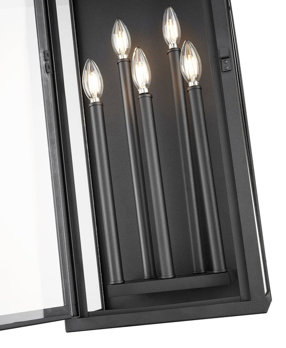 Outdoor Wall Light Z-Lite 5018XL-BK Black Nova 5 Light Outdoor Wall Light Z-Lite