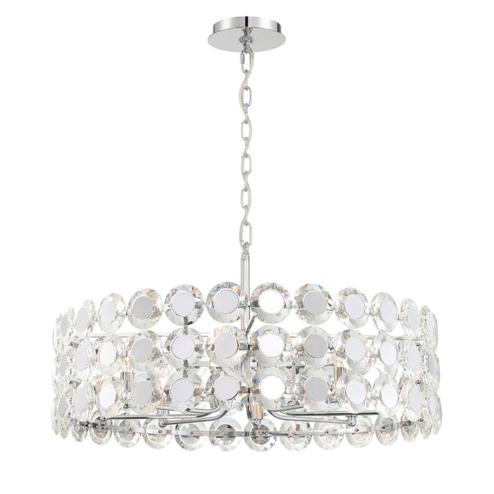 Eurofase 44286-019 Perrene 32" Chrome Chandelier