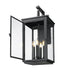 Outdoor Wall Light Z-Lite 5019B-BK Sand Black Hartwell 4 Light Outdoor Wall Light Z-Lite