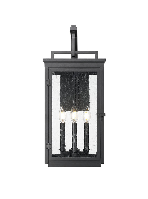 Outdoor Wall Light Z-Lite 5019B-BK Sand Black Hartwell 4 Light Outdoor Wall Light Z-Lite