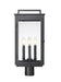 Outdoor Post Mount Fixture Z-Lite 5019PHBR-BK Sand Black Hartwell 4 Light Outdoor Post Mount Fixture Z-Lite