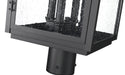 Outdoor Post Mount Fixture Z-Lite 5019PHBR-BK Sand Black Hartwell 4 Light Outdoor Post Mount Fixture Z-Lite