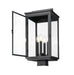 Outdoor Post Mount Fixture Z-Lite 5019PHBS-BK Sand Black Hartwell 4 Light Outdoor Post Mount Fixture Z-Lite