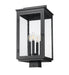 Outdoor Post Mount Fixture Z-Lite 5019PHBS-BK Sand Black Hartwell 4 Light Outdoor Post Mount Fixture Z-Lite