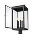 Outdoor Post Mount Fixture Z-Lite 5019PHXLR-BK Sand Black Hartwell 5 Light Outdoor Post Mount Fixture Z-Lite