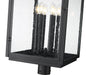 Outdoor Post Mount Fixture Z-Lite 5019PHXXLR-BK Sand Black Hartwell 6 Light Outdoor Post Mount Fixture Z-Lite