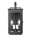 Outdoor Wall Light Z-Lite 5019S-BK Sand Black Hartwell 2 Light Outdoor Wall Light Z-Lite