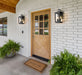 Outdoor Wall Light Z-Lite 5019S-BK Sand Black Hartwell 2 Light Outdoor Wall Light Z-Lite
