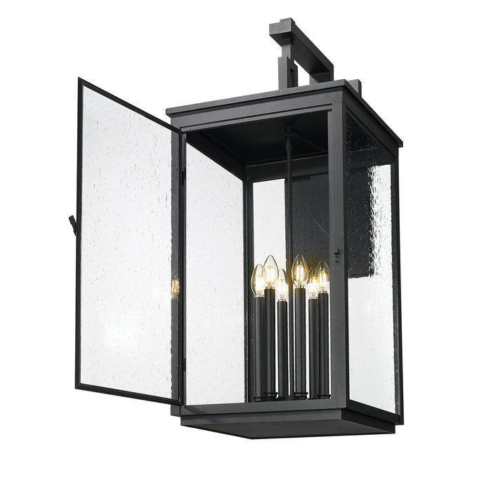 Outdoor Wall Light Z-Lite 5019XXL-BK Sand Black Hartwell 6 Light Outdoor Wall Light Z-Lite