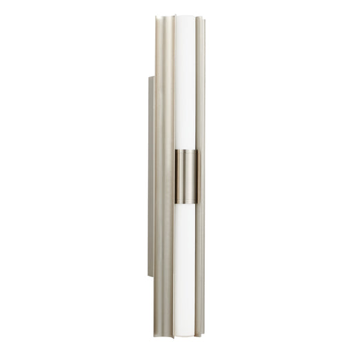 Vanity Light Thesis 207628A Colton 30 inch 2 light Brushed Nickel 5CCT LED Vanity Light with Etched Opal Glass Shades THESIS