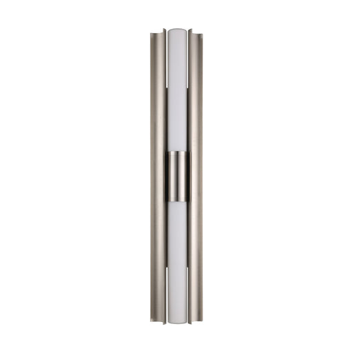 Vanity Light Thesis 207628A Colton 30 inch 2 light Brushed Nickel 5CCT LED Vanity Light with Etched Opal Glass Shades THESIS