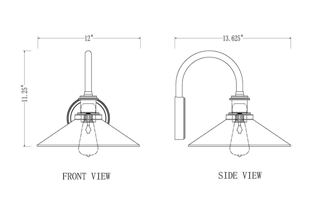 Outdoor Wall Light Z-Lite 5021M-BK Sand Black RLM 1 Light Outdoor Wall Light Z-Lite