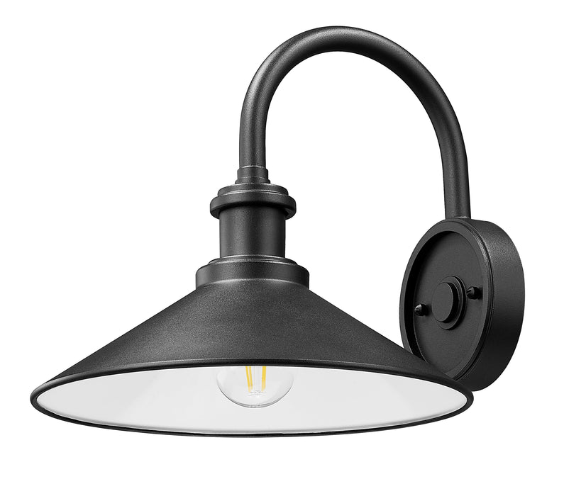 Outdoor Wall Light Z-Lite 5021M-BK Sand Black RLM 1 Light Outdoor Wall Light Z-Lite