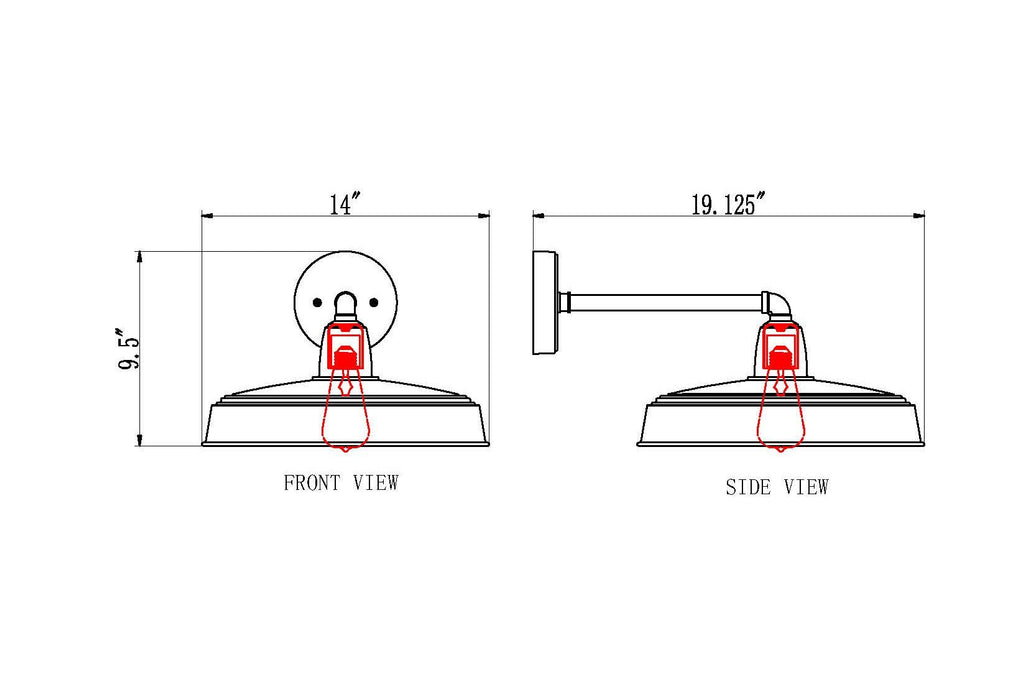 Outdoor Wall Light Z-Lite 5025B-BK Sand Black RLM 1 Light Outdoor Wall Light Z-Lite