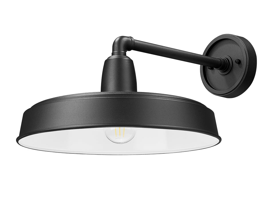 Outdoor Wall Light Z-Lite 5025B-BK Sand Black RLM 1 Light Outdoor Wall Light Z-Lite