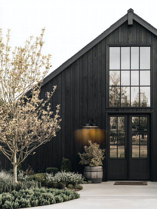 Outdoor Wall Light Z-Lite 5025B-BK Sand Black RLM 1 Light Outdoor Wall Light Z-Lite