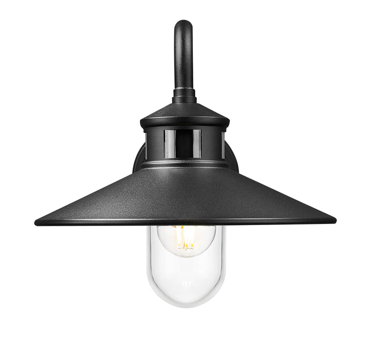 Outdoor Wall Light Z-Lite 5027M-BK Sand Black RLM 1 Light Outdoor Wall Light Z-Lite