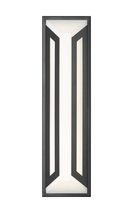 Outdoor Wall Light Z-Lite 5028B-BK-LED Sand Black Banff 2 Light Outdoor Wall Light Z-Lite