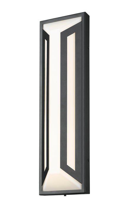 Outdoor Wall Light Z-Lite 5028B-BK-LED Sand Black Banff 2 Light Outdoor Wall Light Z-Lite