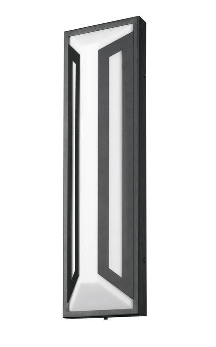 Outdoor Wall Light Z-Lite 5028B-BK-LED Sand Black Banff 2 Light Outdoor Wall Light Z-Lite