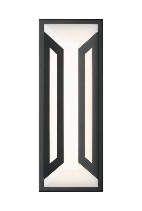 Outdoor Wall Light Z-Lite 5028M-BK-LED Sand Black Banff 2 Light Outdoor Wall Light Z-Lite