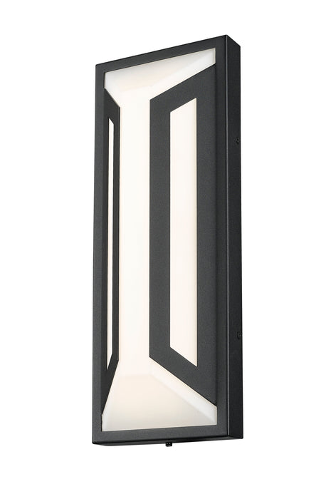 Outdoor Wall Light Z-Lite 5028M-BK-LED Sand Black Banff 2 Light Outdoor Wall Light Z-Lite