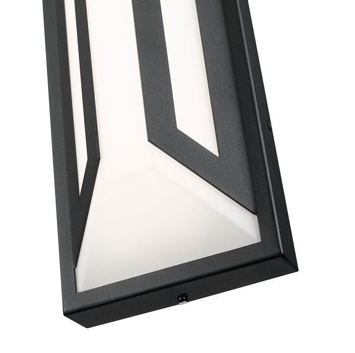 Outdoor Wall Light Z-Lite 5028M-BK-LED Sand Black Banff 2 Light Outdoor Wall Light Z-Lite