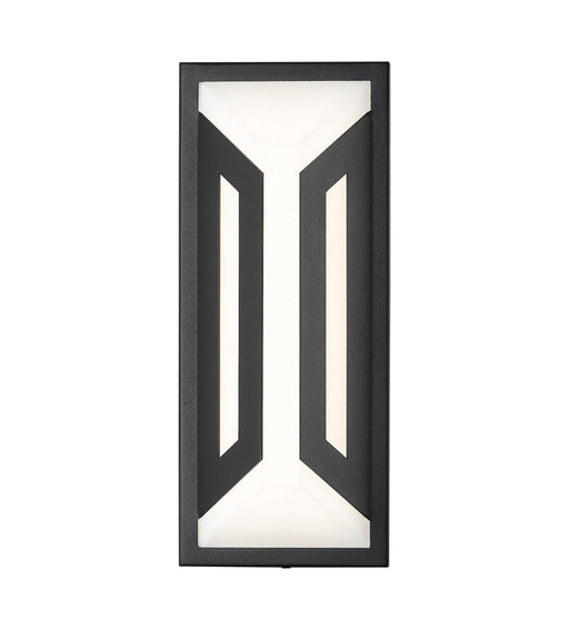 Outdoor Wall Light Z-Lite 5028S-BK-LED Sand Black Banff 2 Light Outdoor Wall Light Z-Lite