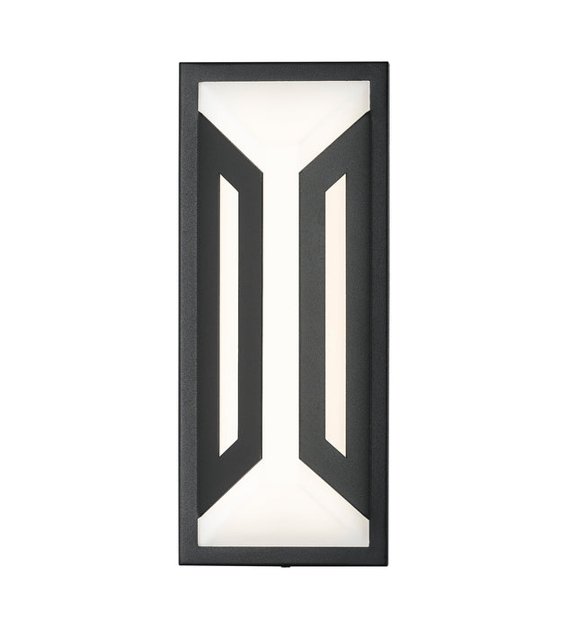 Outdoor Wall Light Z-Lite 5028S-BK-LED Sand Black Banff 2 Light Outdoor Wall Light Z-Lite