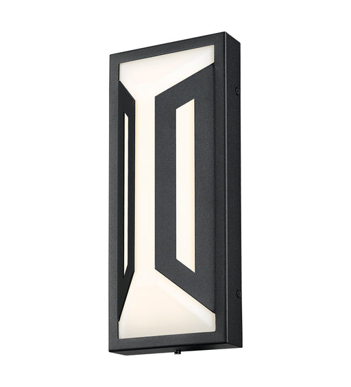 Outdoor Wall Light Z-Lite 5028S-BK-LED Sand Black Banff 2 Light Outdoor Wall Light Z-Lite