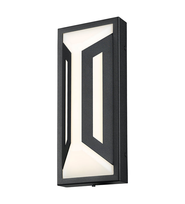 Outdoor Wall Light Z-Lite 5028S-BK-LED Sand Black Banff 2 Light Outdoor Wall Light Z-Lite