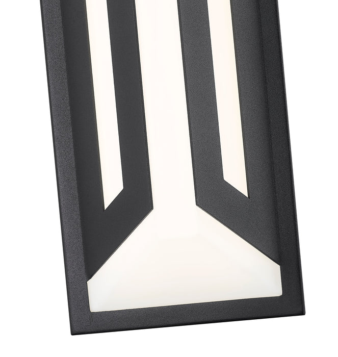 Outdoor Wall Light Z-Lite 5028S-BK-LED Sand Black Banff 2 Light Outdoor Wall Light Z-Lite