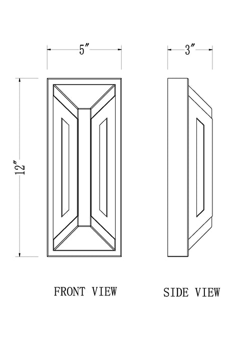 Outdoor Wall Light Z-Lite 5028S-BK-LED Sand Black Banff 2 Light Outdoor Wall Light Z-Lite