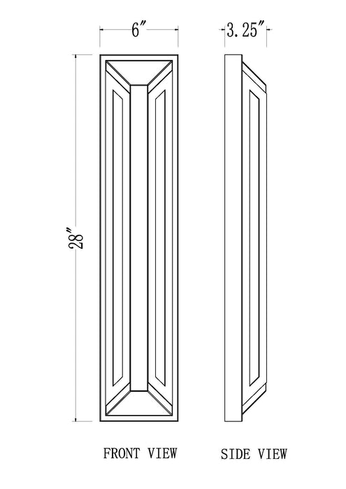 Outdoor Wall Light Z-Lite 5028XL-BK-LED Sand Black Banff 2 Light Outdoor Wall Light Z-Lite